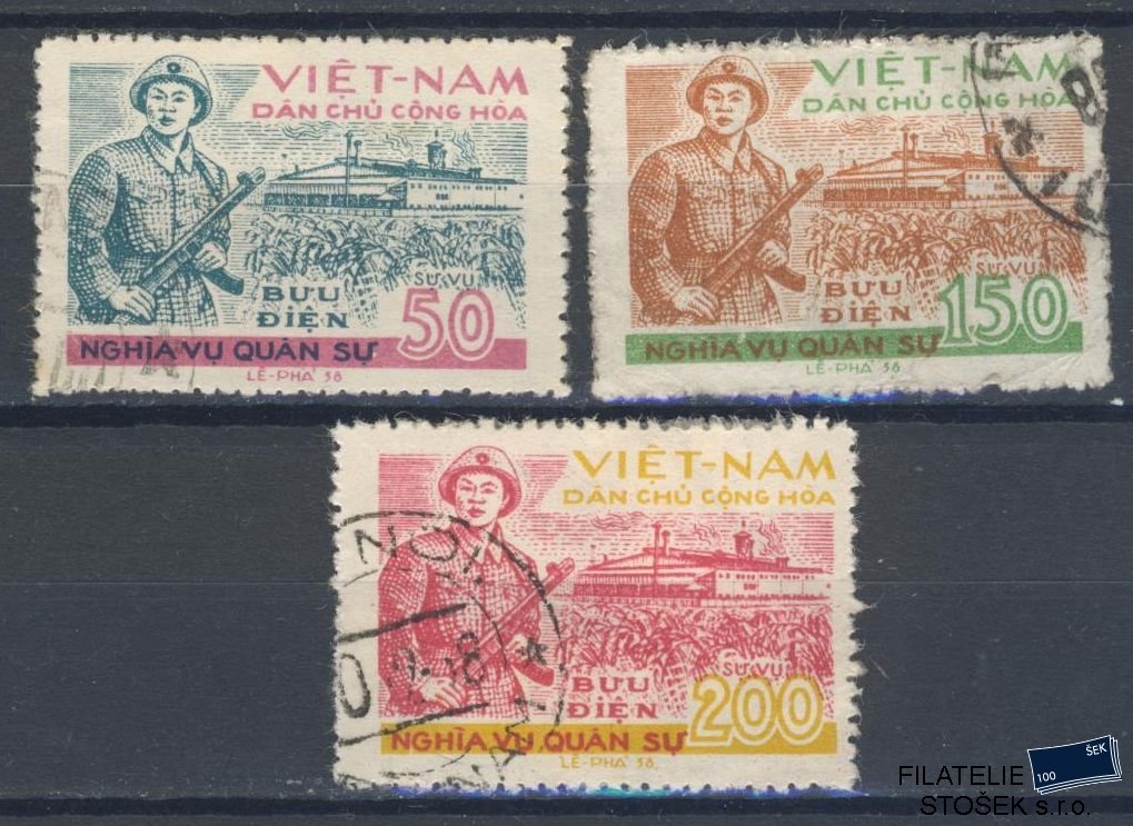 Vietnam známky Mi D 26-28