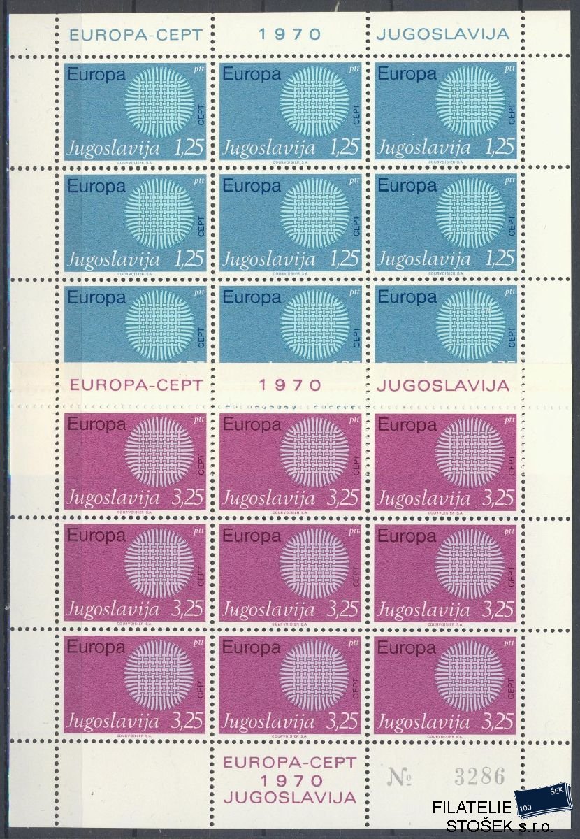 Jugoslávie známky Mi 1379-80 KL