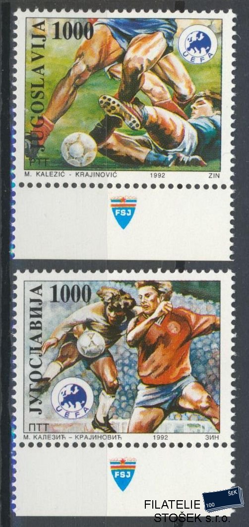 Jugoslávie známky Mi 2542-43