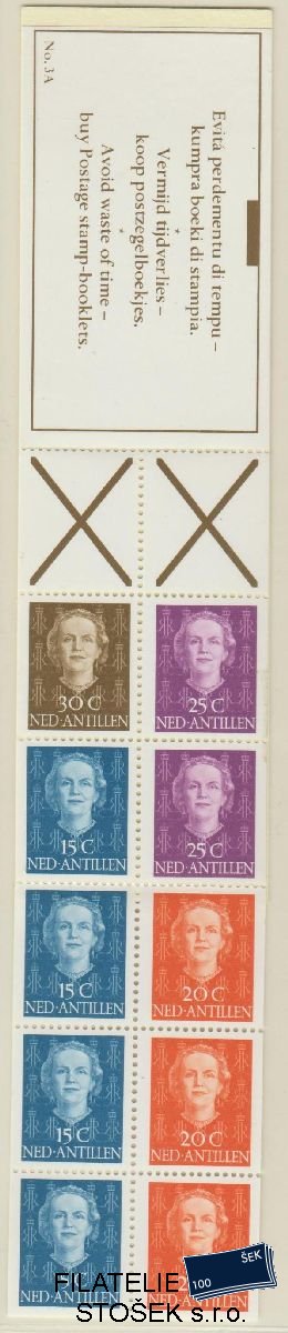 Nederlandse Antillen známky Mi 17,18,21,23 - Sešitek