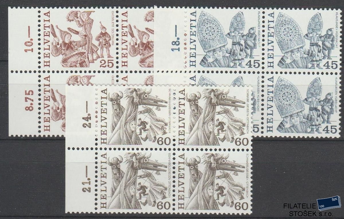 Švýcarsko známky Mi 1280-82 4 Blok