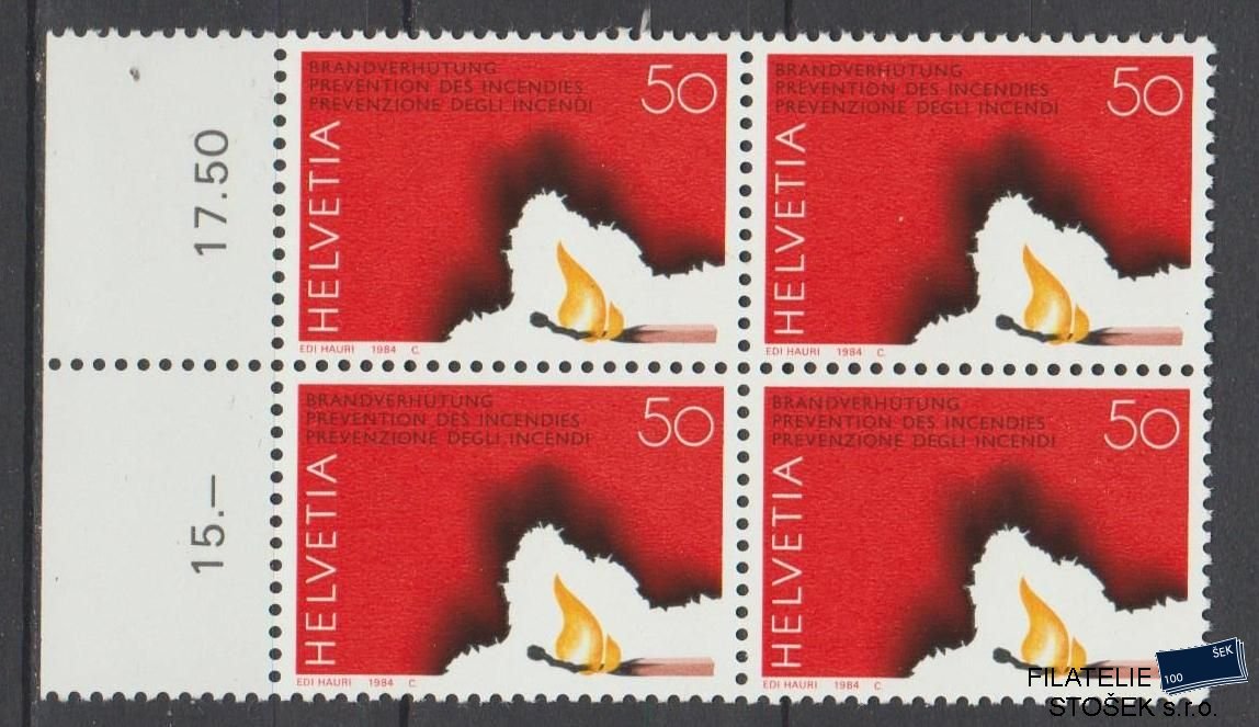Švýcarsko známky Mi 1283 4 Blok