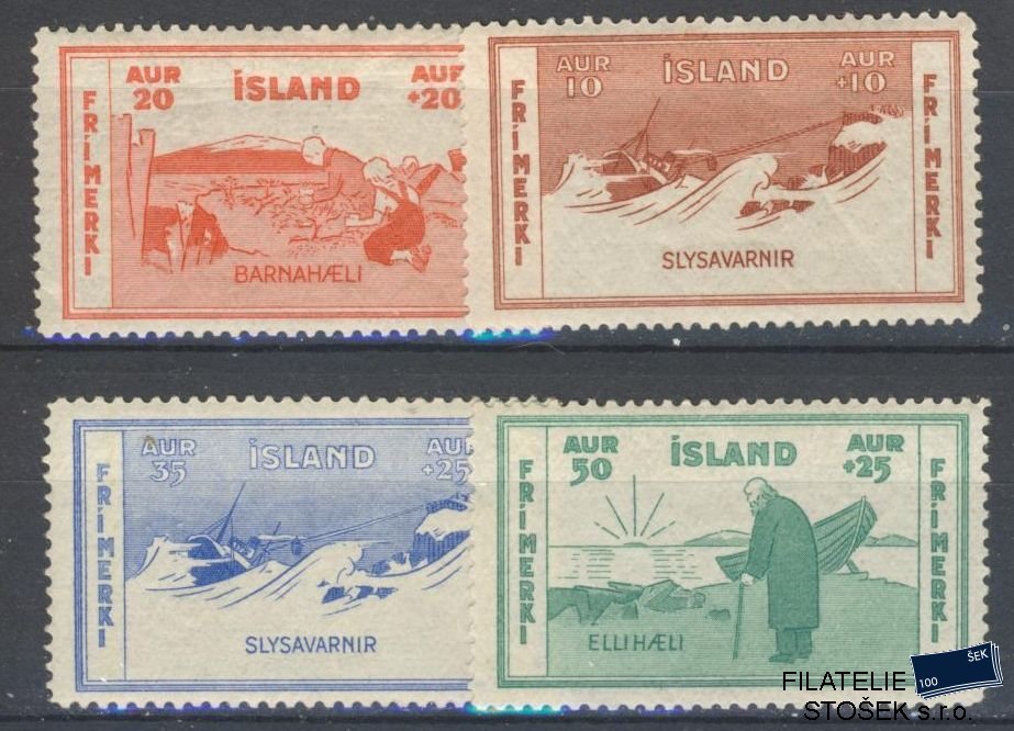 Island známky Mi 168-71 KVP 168 Lehký lom