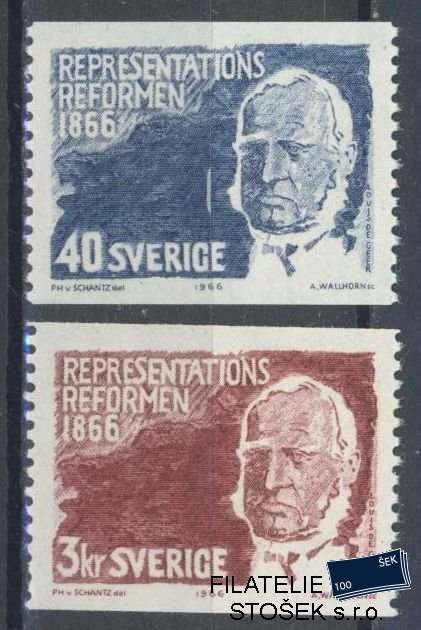 Švédsko známky Mi 553-54