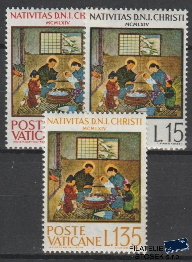 Vatikán známky Mi 464-66