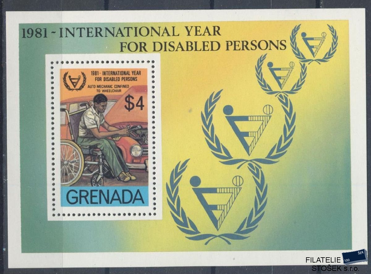 Grenada známky Mi Blok 102