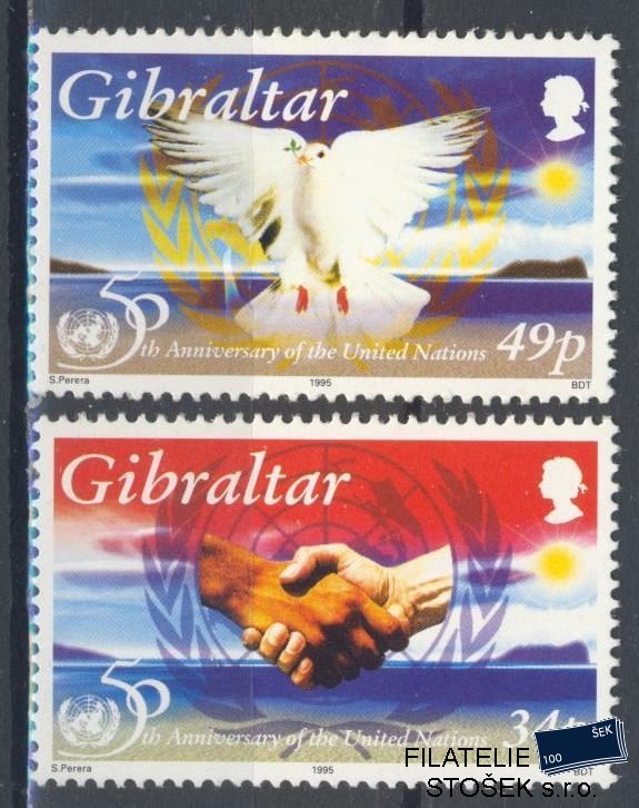 Gibraltar známky Mi 735-36