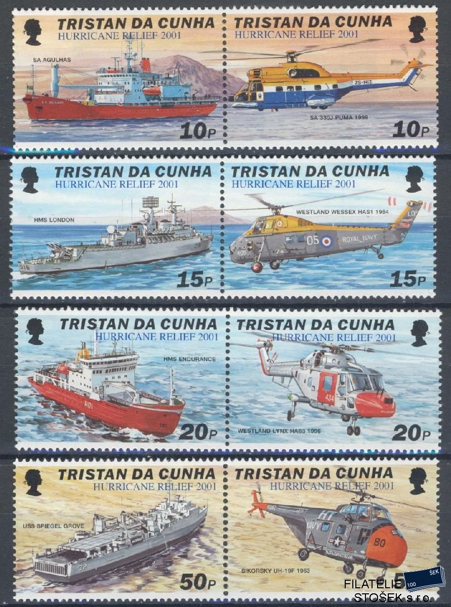Tristan da Cunha známky Mi 724-31