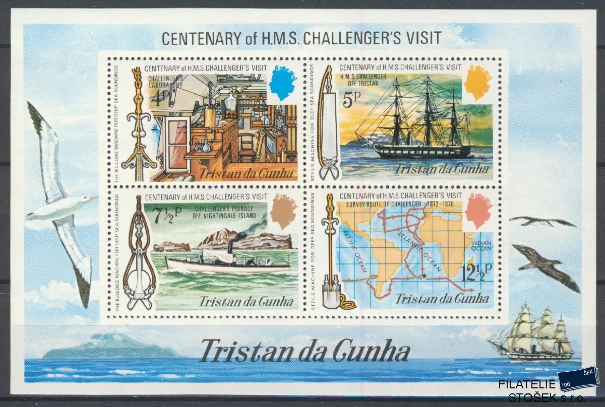 Tristan da Cunha známky Mi Blok 1
