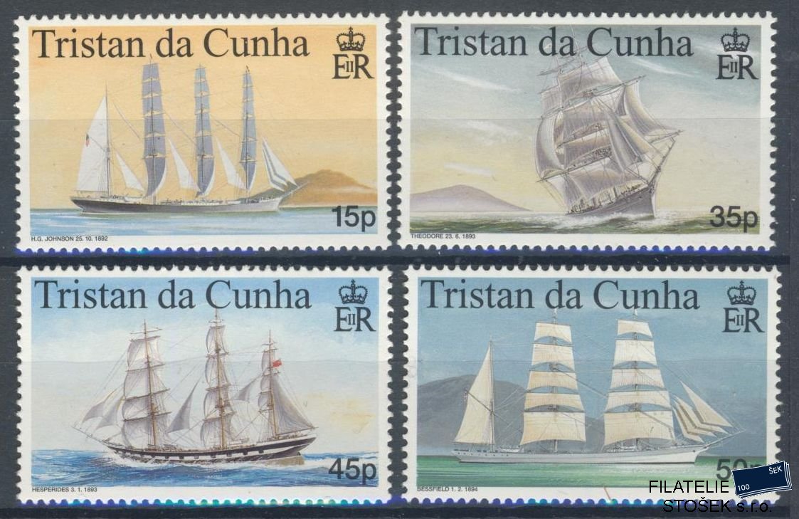 Tristan da Cunha známky Mi 646-49
