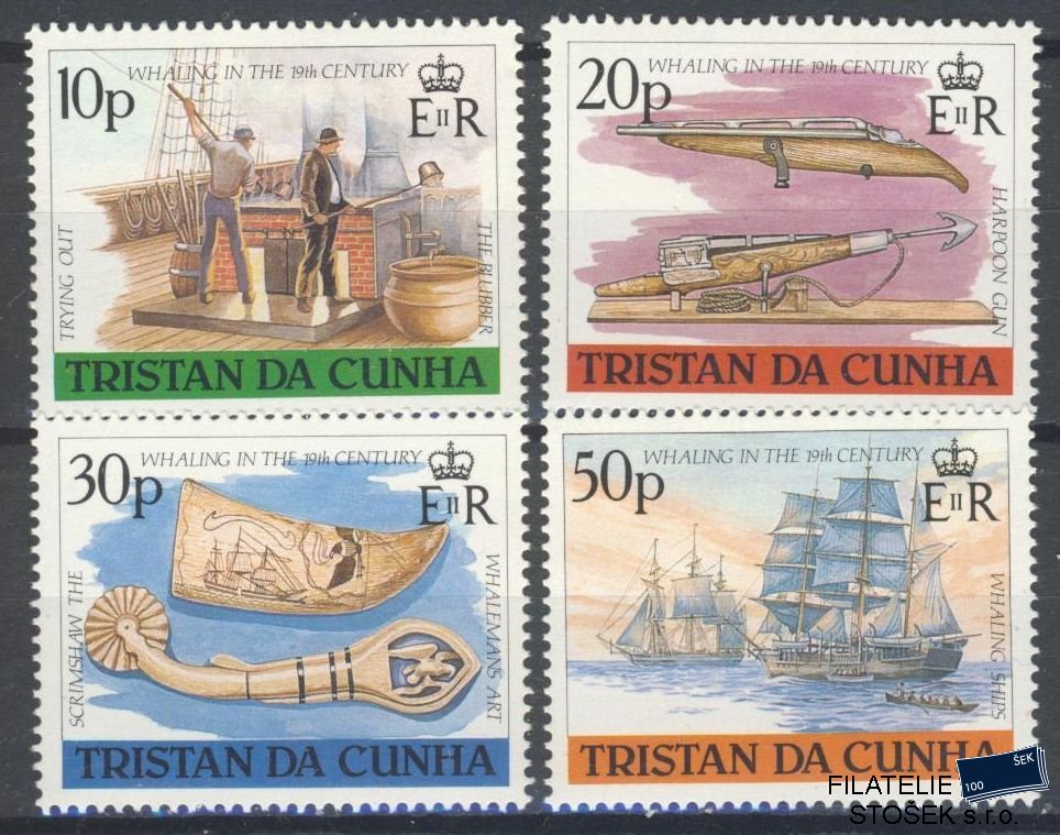 Tristan da Cunha známky Mi 447-50