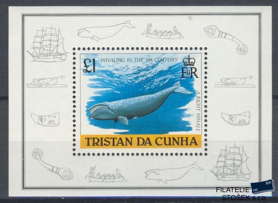 Tristan da Cunha známky Mi Blok 21