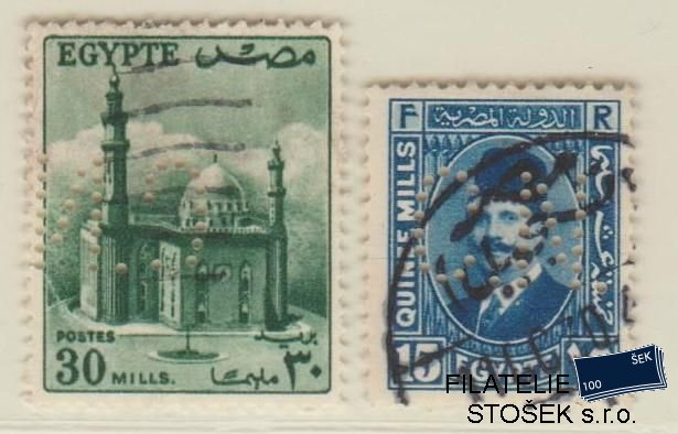 Egypt známky - Perfin CN