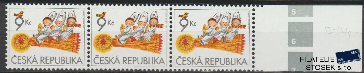 ČR známky 456 3 Páska DV 13-15/1