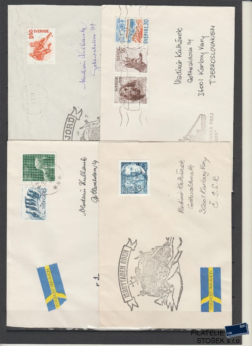 Lodní pošta celistvosti - Švédsko