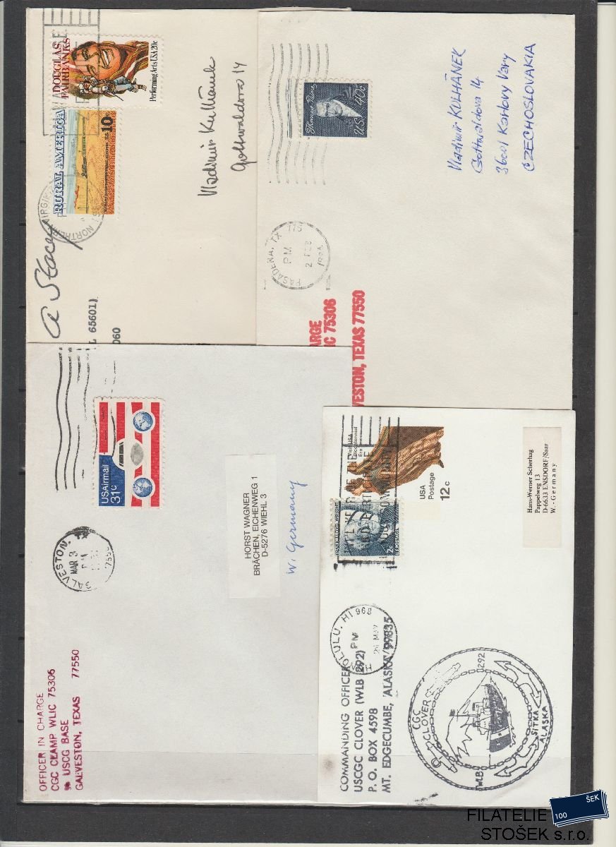 Lodní pošta celistvosti - USA