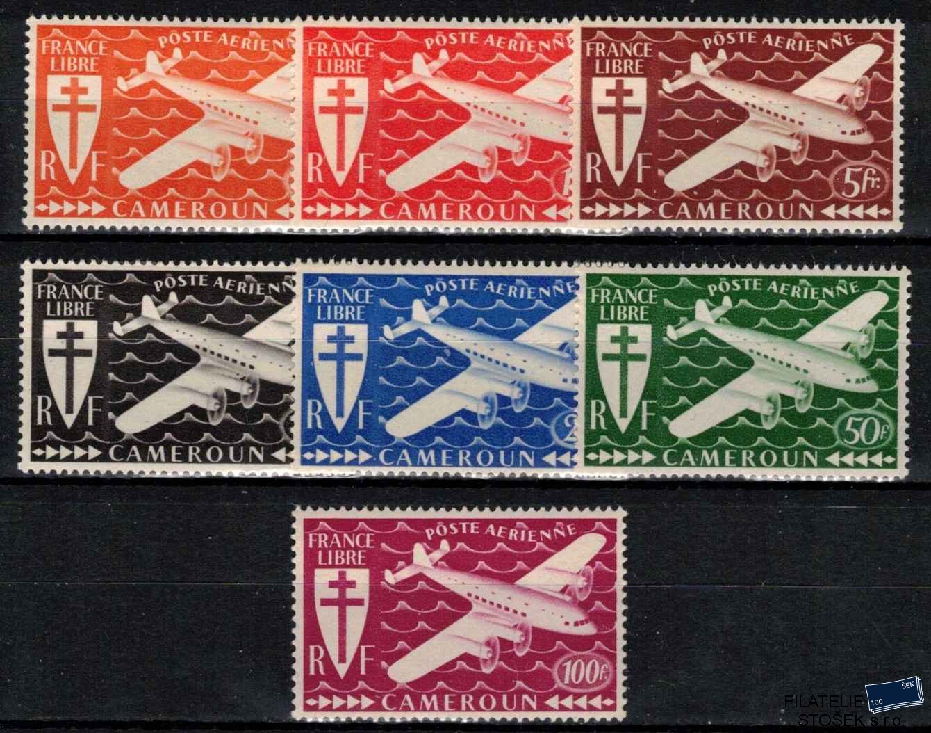 Cemeroun známky 1941-5 Londres PA