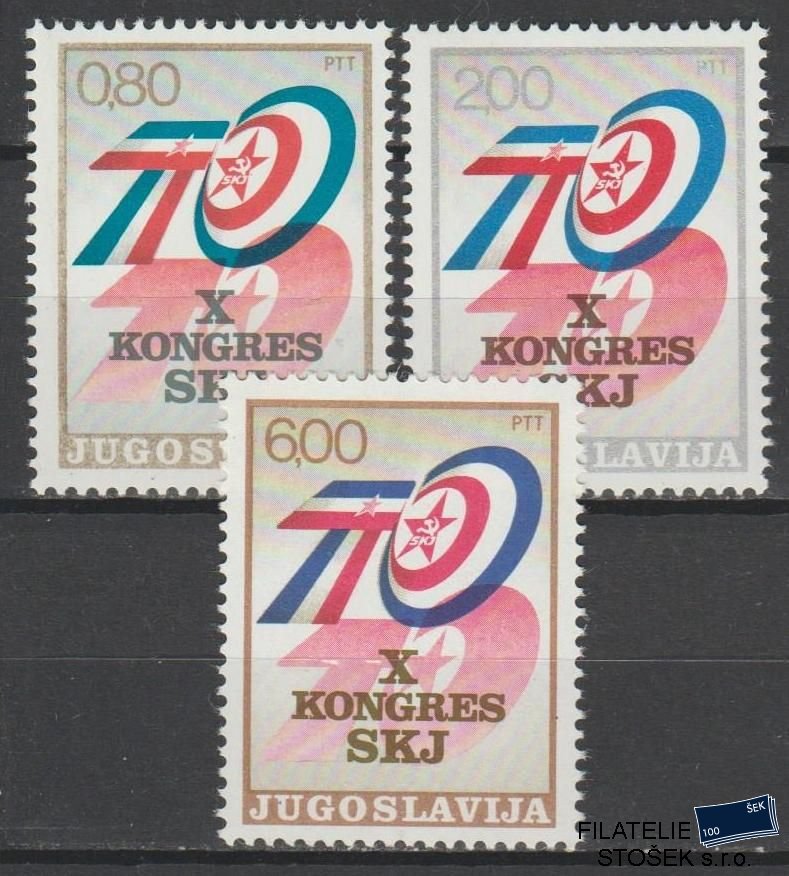Jugoslávie známky Mi 1562-64