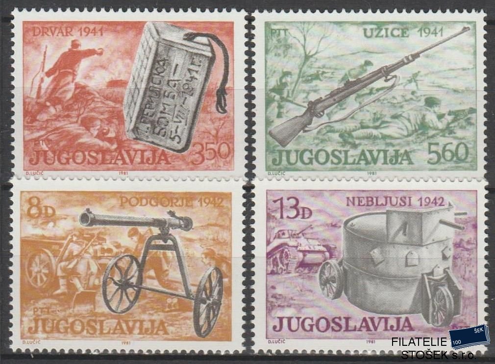 Jugoslávie známky Mi 1873-76