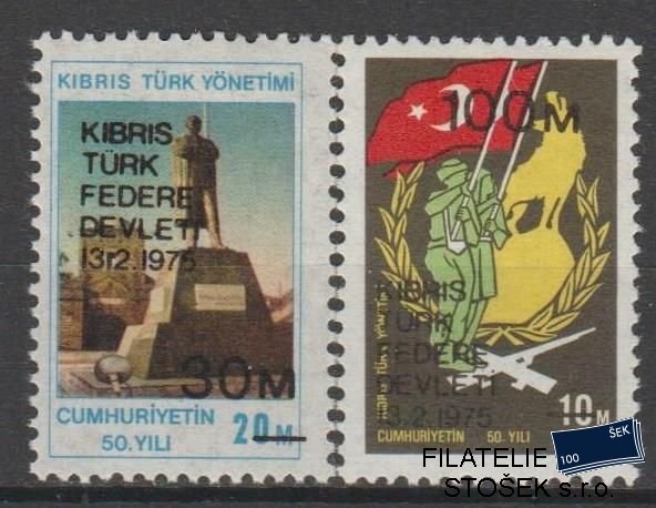 Turecký Kypr známky Mi 8-9