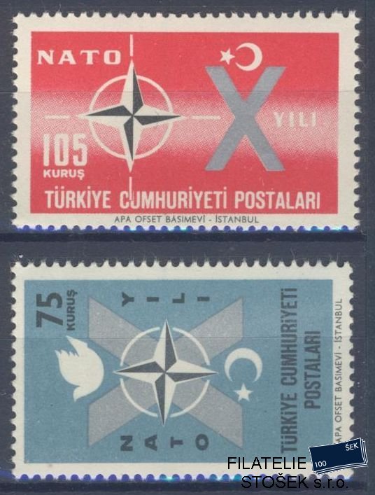 Turecko známky Mi 1830-31