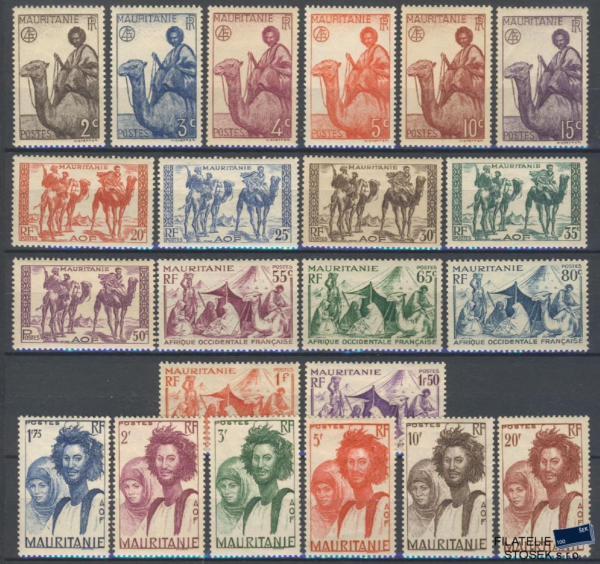 Mauritánie známky Yv 73-94