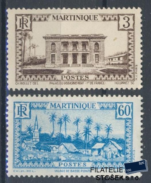 Martinique známky Yv 175+178 - Sestava