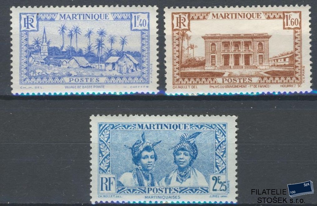 Martinique známky Yv 182 - Sestava