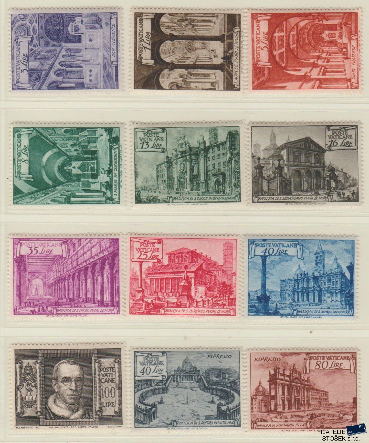 Vatikán známky Mi 149-60