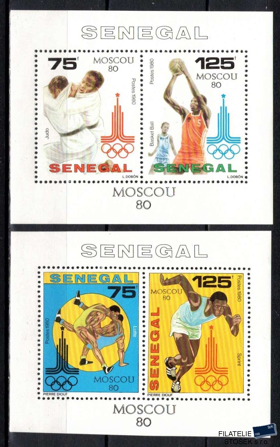 Senegal známky Mi 736-9 - Bl.38-9