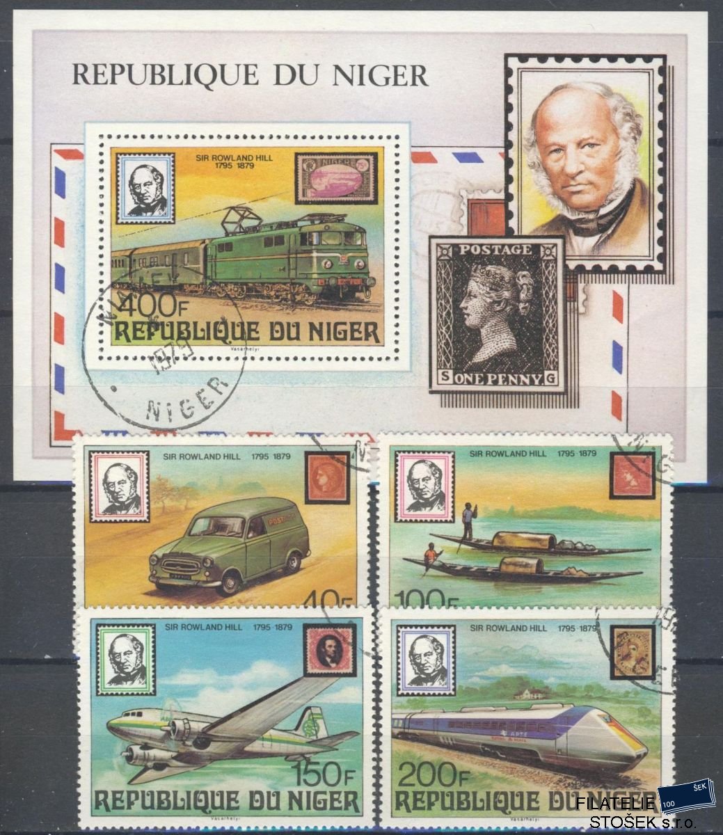 Niger známky Mi 662-5+Bl.23