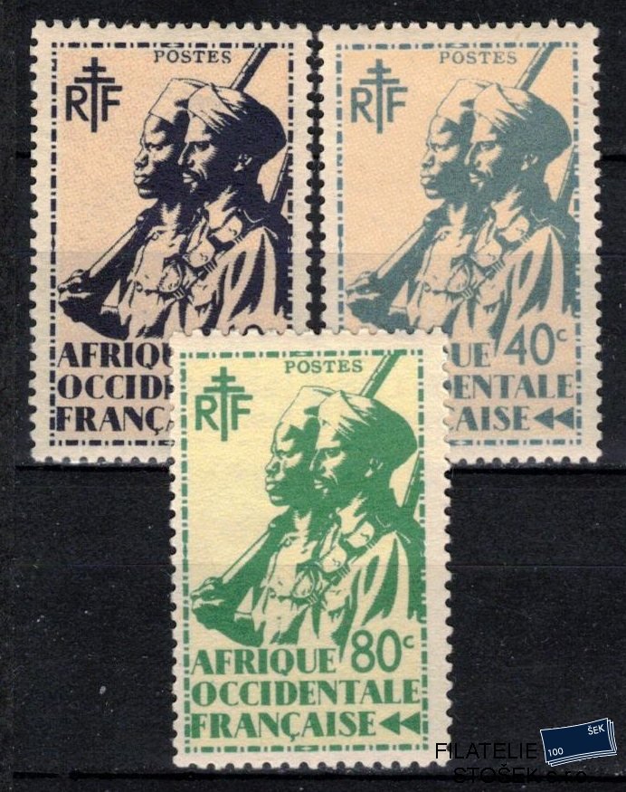 Afrique Occidentale známky Yv 4+6+10 sestava známek