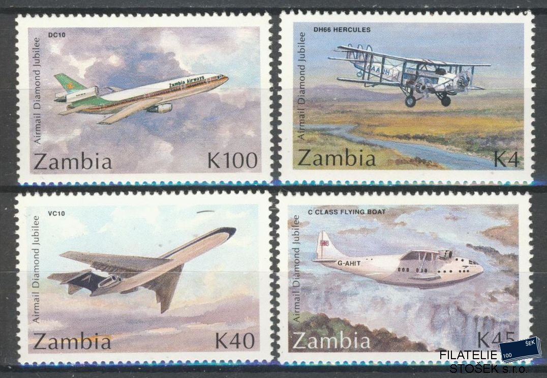 Zambia známky Mi 607-10