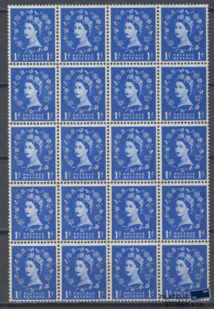 Anglie známky 319 20 Blok