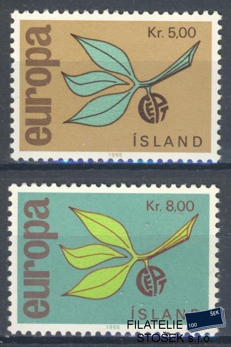 Island známky Mi 395-96