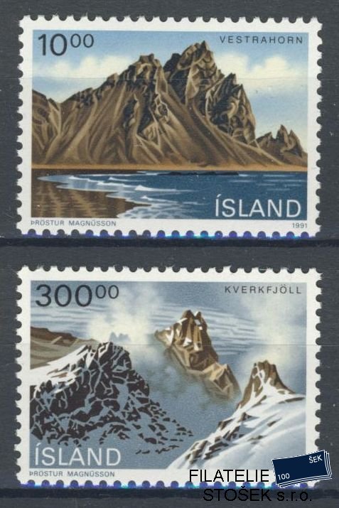 Island známky Mi 740-41