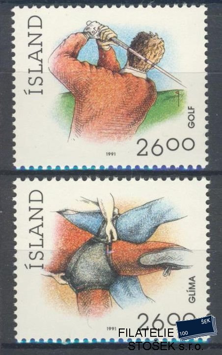 Island známky Mi 749-50