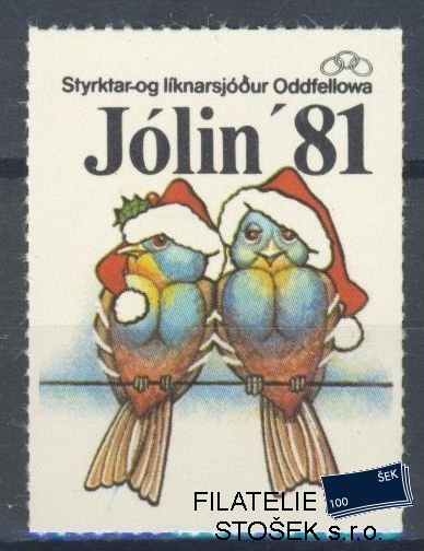 Island známky Mi Jól 1981