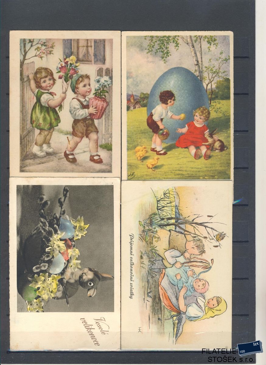 Partie pohlednic - Velikonoce