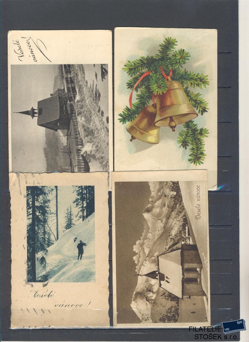 Partie pohlednic - Vánoce