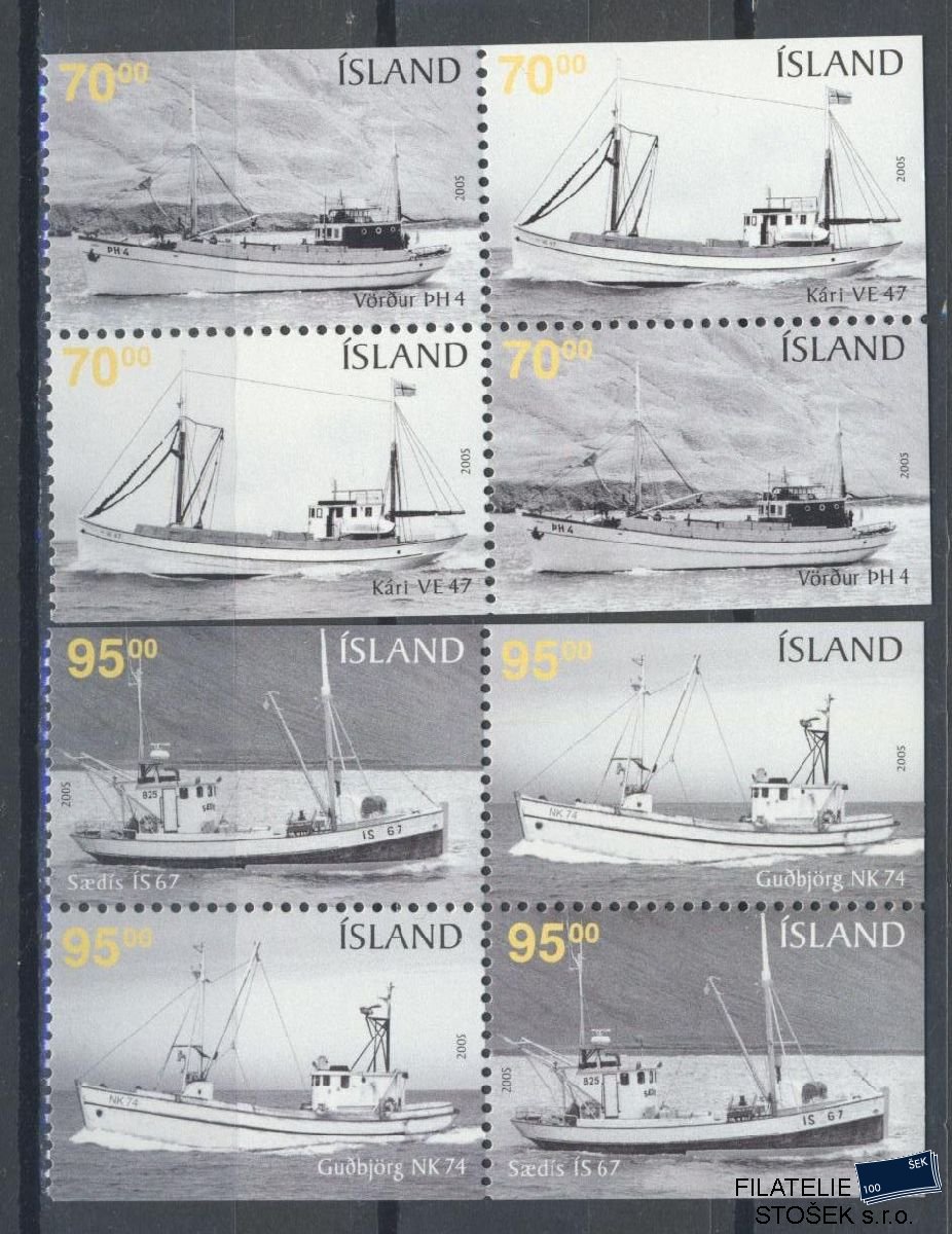 Island známky Mi 1095-98
