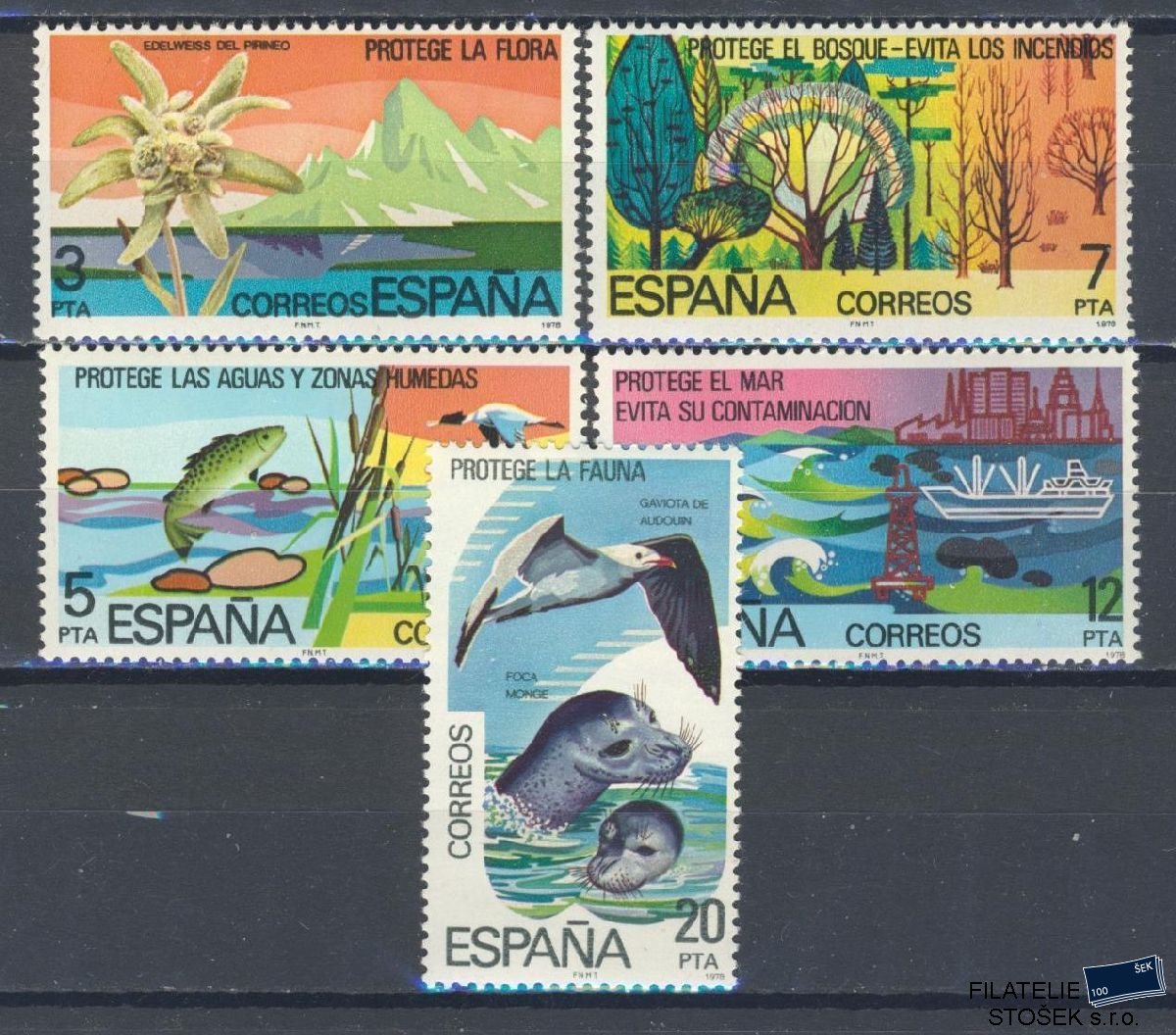 Španělsko známky Mi 2361-65