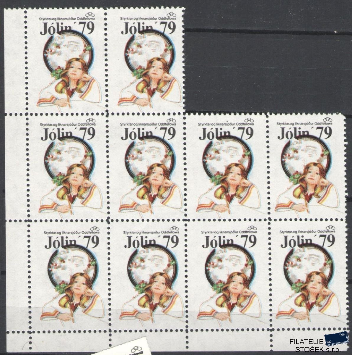 Island známky Mi Jól 1979 10 Blok