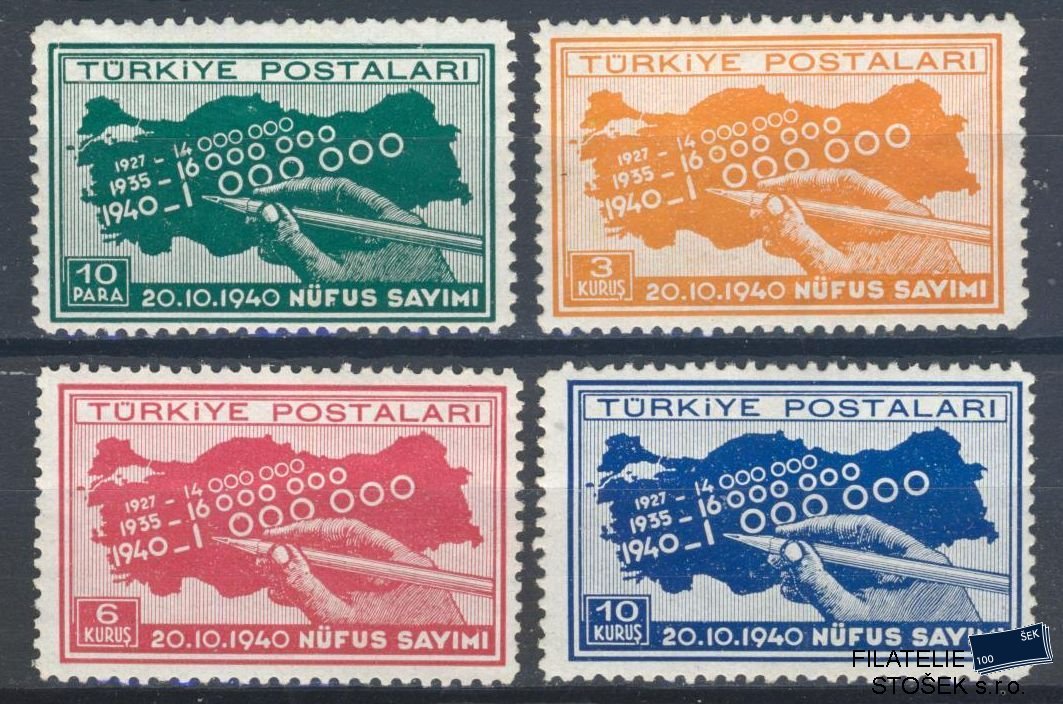 Turecko známky Mi 1086-89