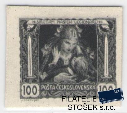 ČSR I známky 31 Zt - Černotisk - Kartonový papír