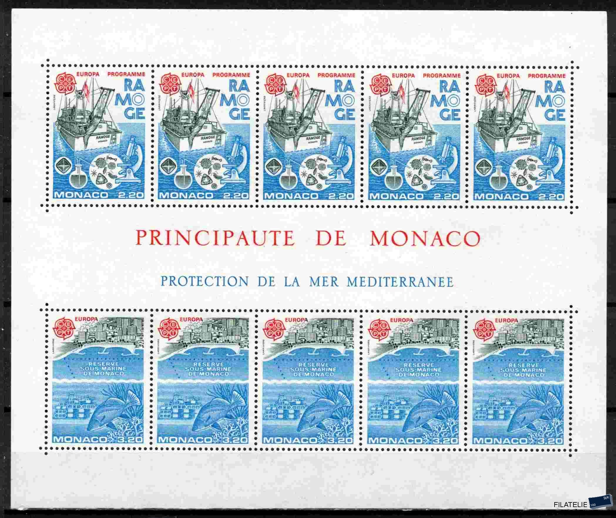 Monako známky Mi 1746-7 - Bl.32