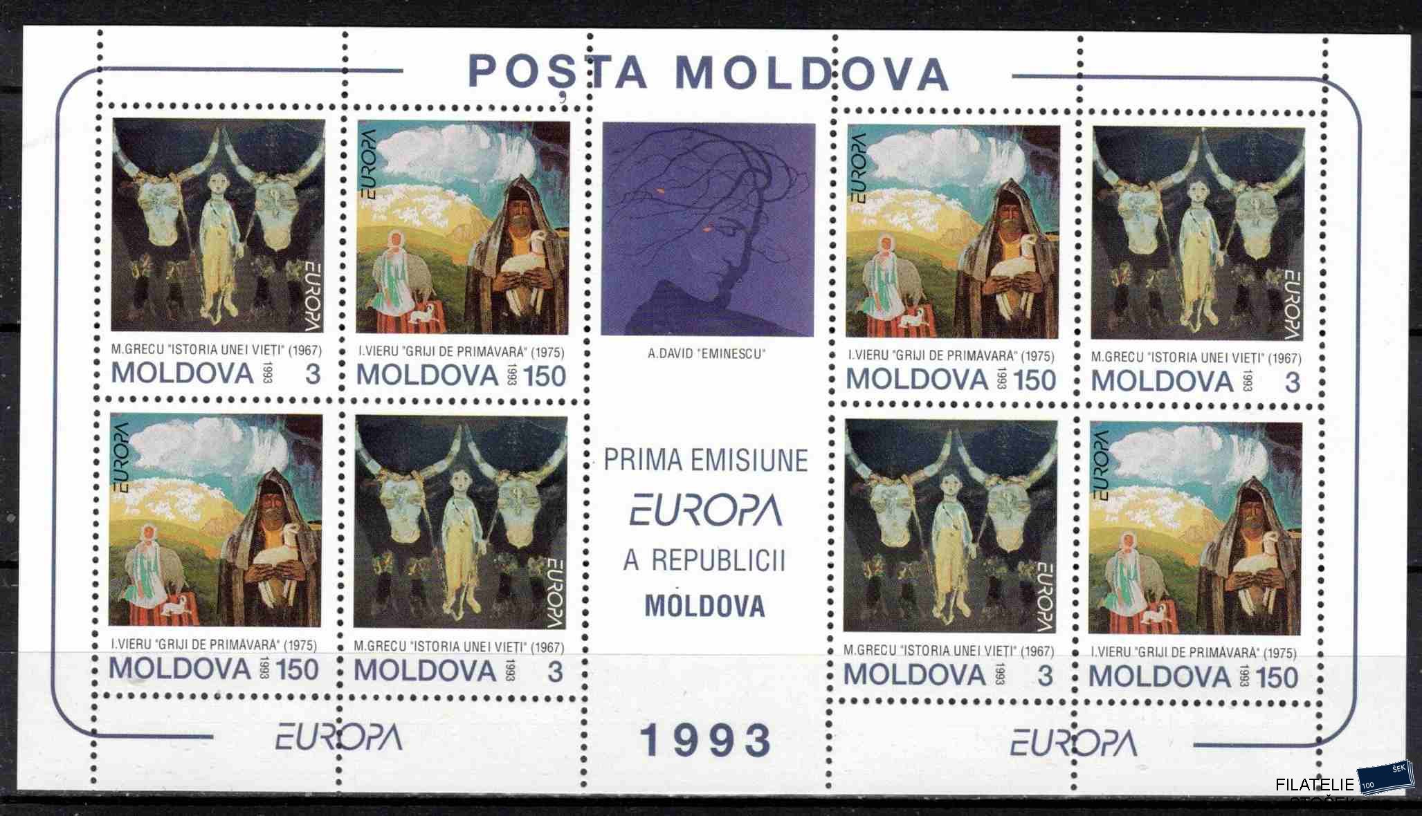 Moldavsko známky Mi 94-5 Klb