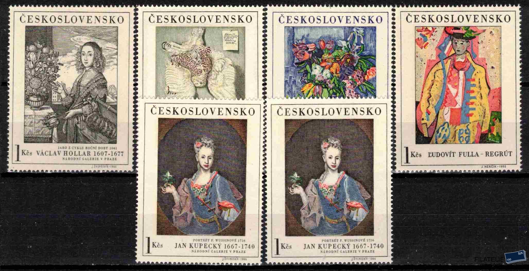 ČSSR známky 1574-8 I+II
