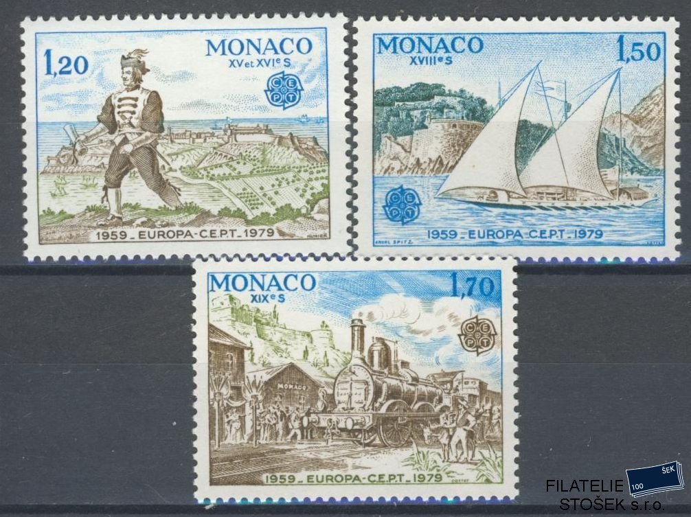Monako známky Mi 1375-77