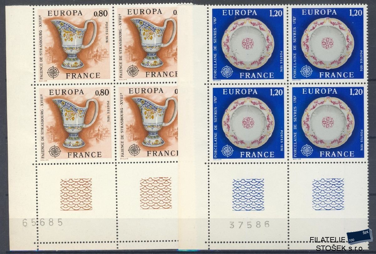 Francie známky Mi 1961-62 4 Blok